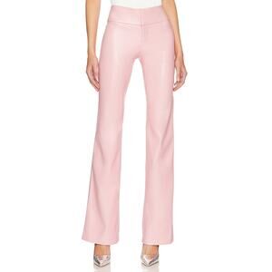 Alice + Olivia 'Olivia' Pink Polyurethane Bootcut Pant Size 6